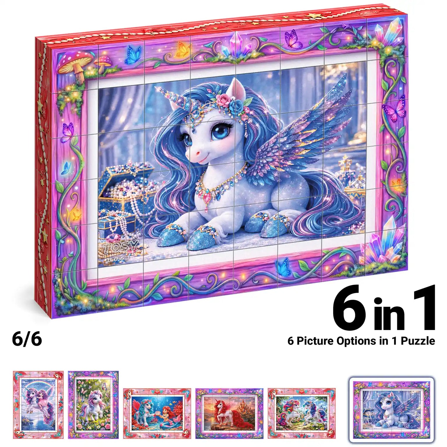 TOSY Picture Cube Fairy Unicorns