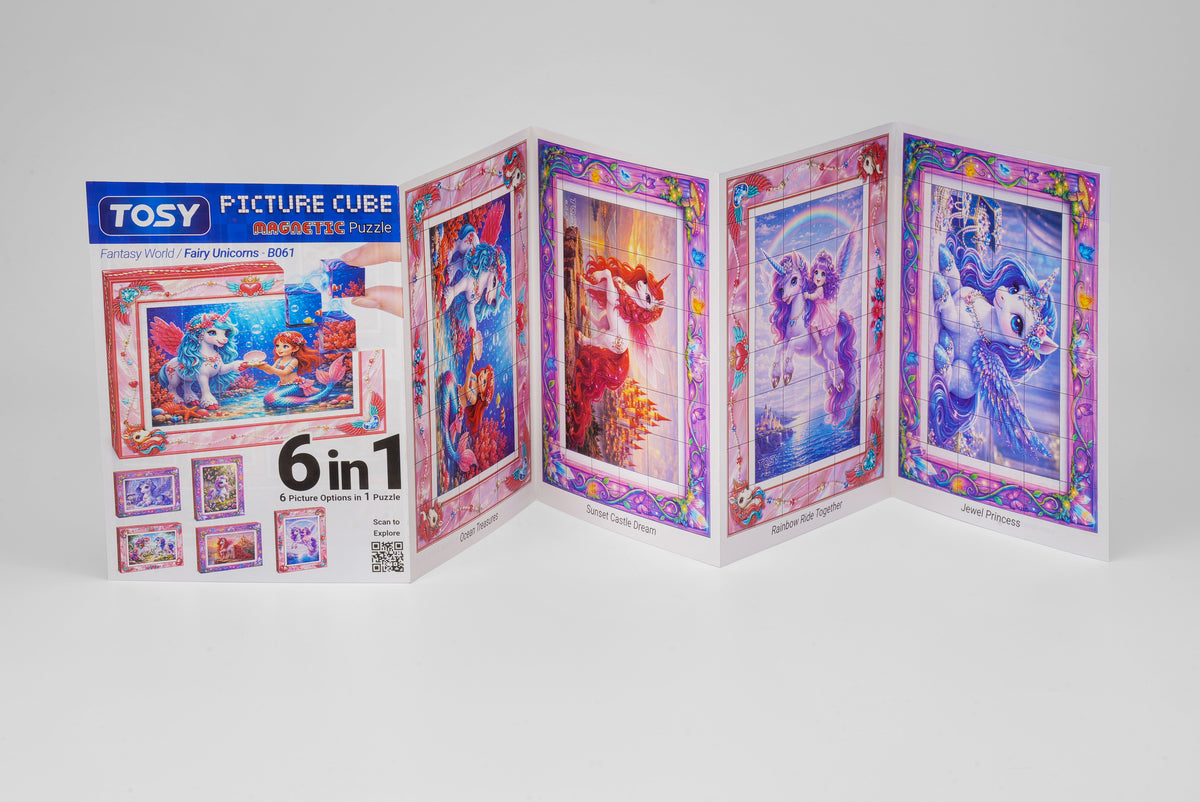 tosy picture cube fairy unicorns guide