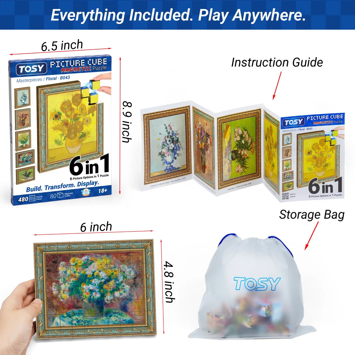 TOSY Picture Cube Floral