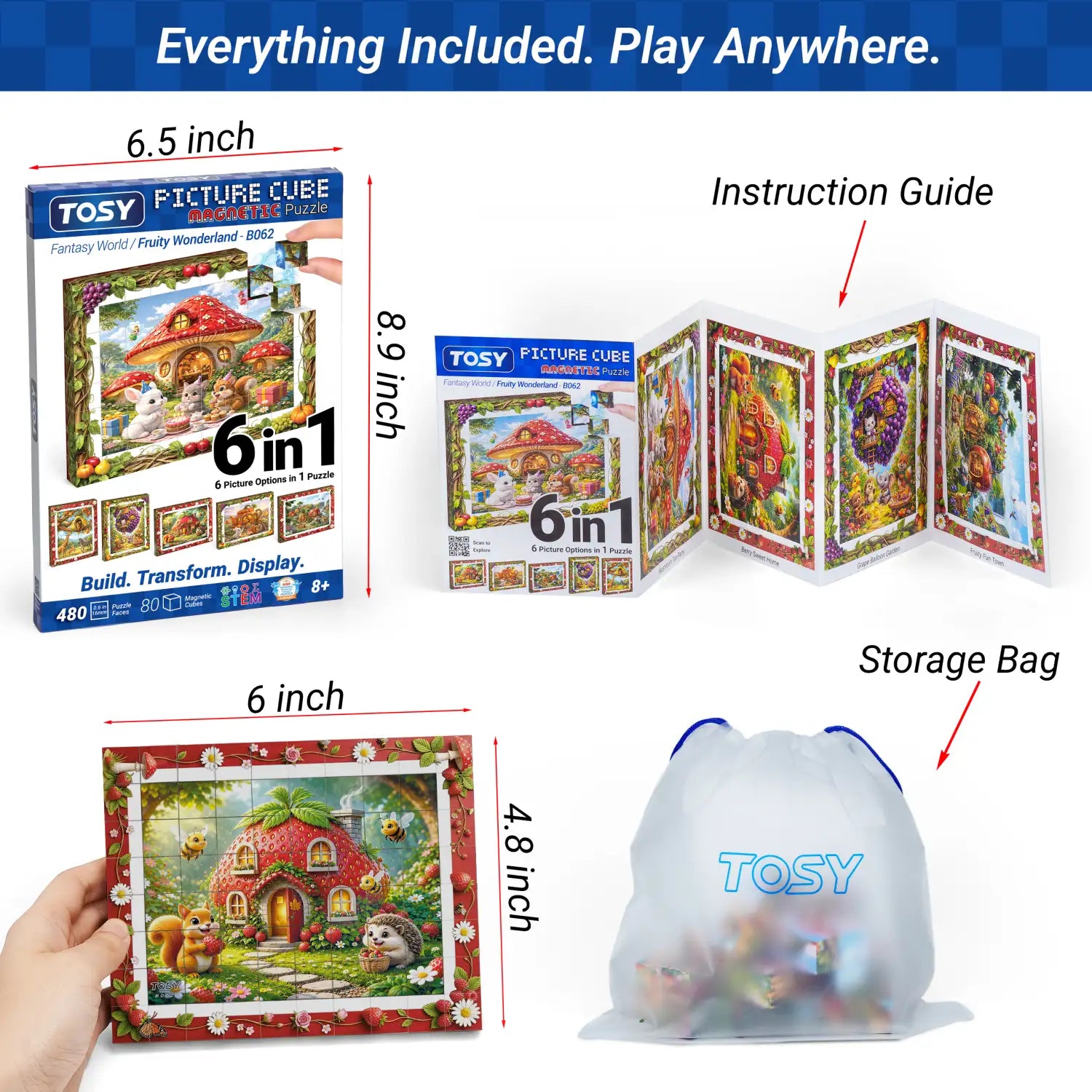 TOSY Picture Cube Fruity Wonderland