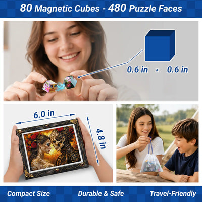 TOSY Picture Cube Halloween Gothic Hearts