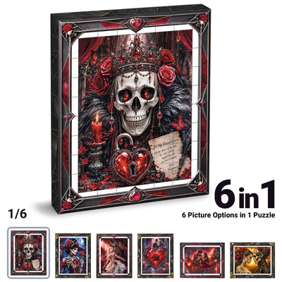 TOSY Picture Cube Halloween Gothic Hearts