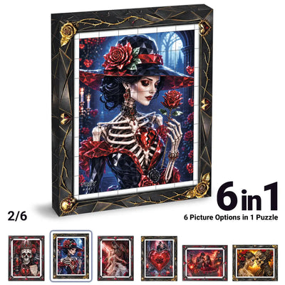TOSY Picture Cube Halloween Gothic Hearts