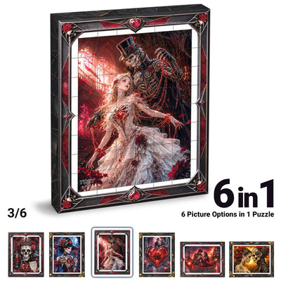 TOSY Picture Cube Halloween Gothic Hearts