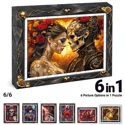 TOSY Picture Cube Halloween Gothic Hearts