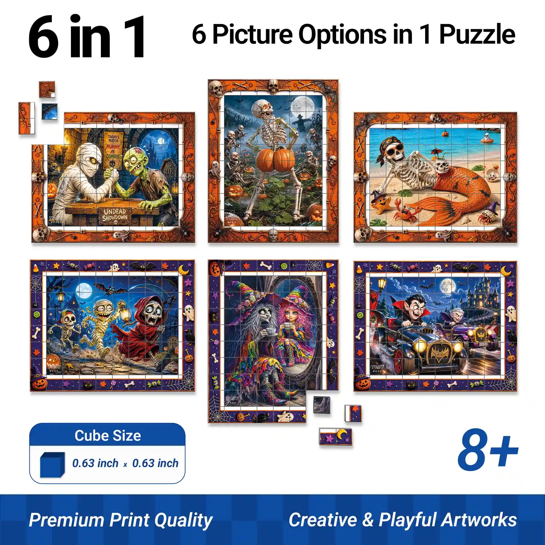 TOSY Picture Cube Halloween Spooky Fun