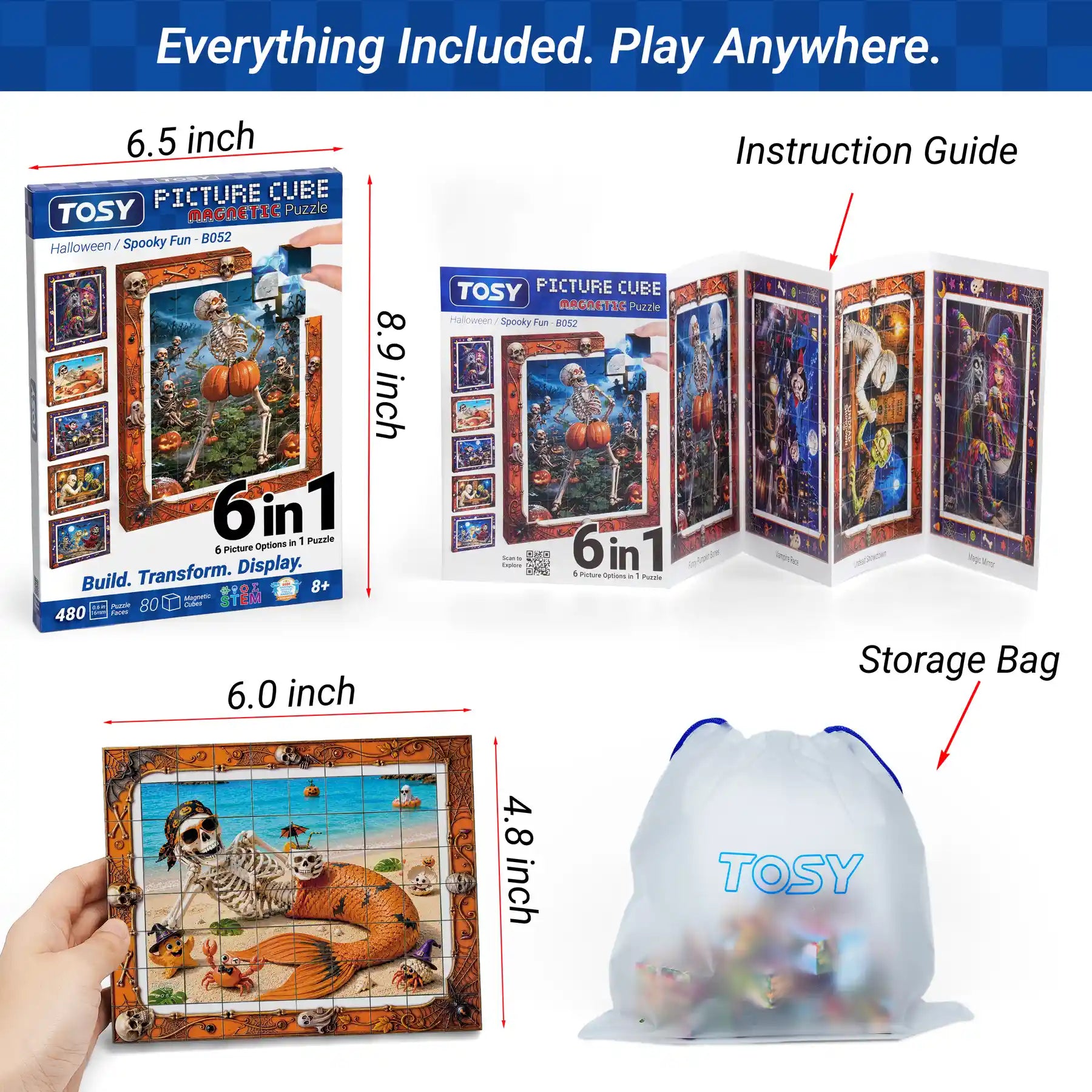 TOSY Picture Cube Halloween Spooky Fun