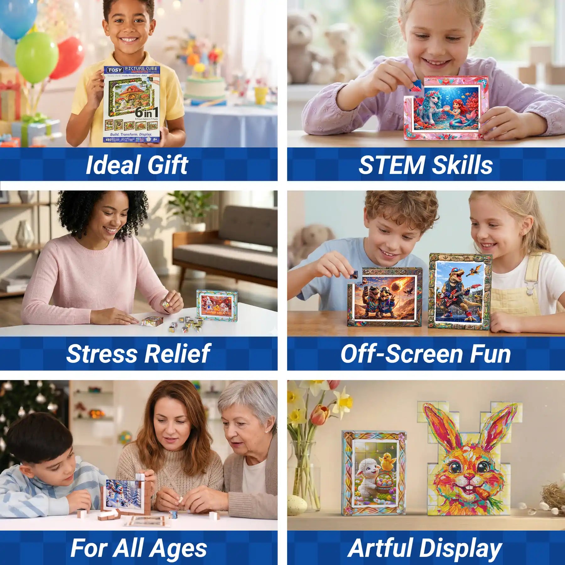 TOSY Picture Cube Halloween Spooky Fun