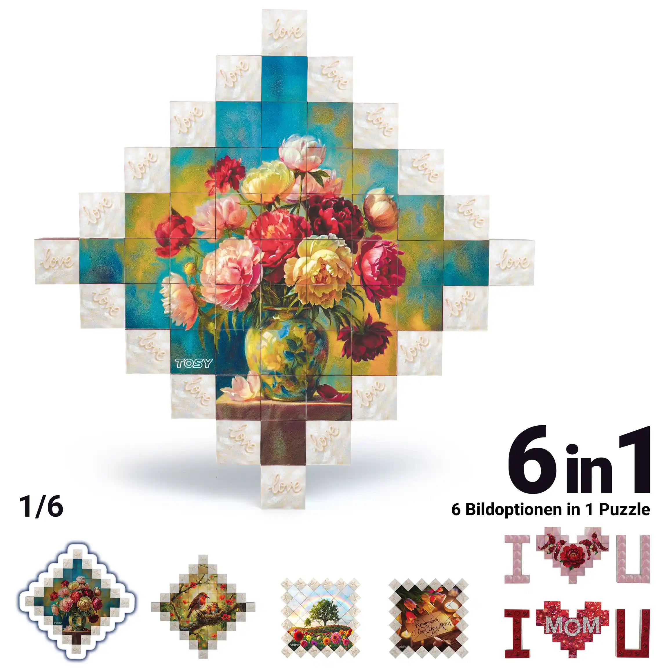TOSY Picture Cube I Love You Mom