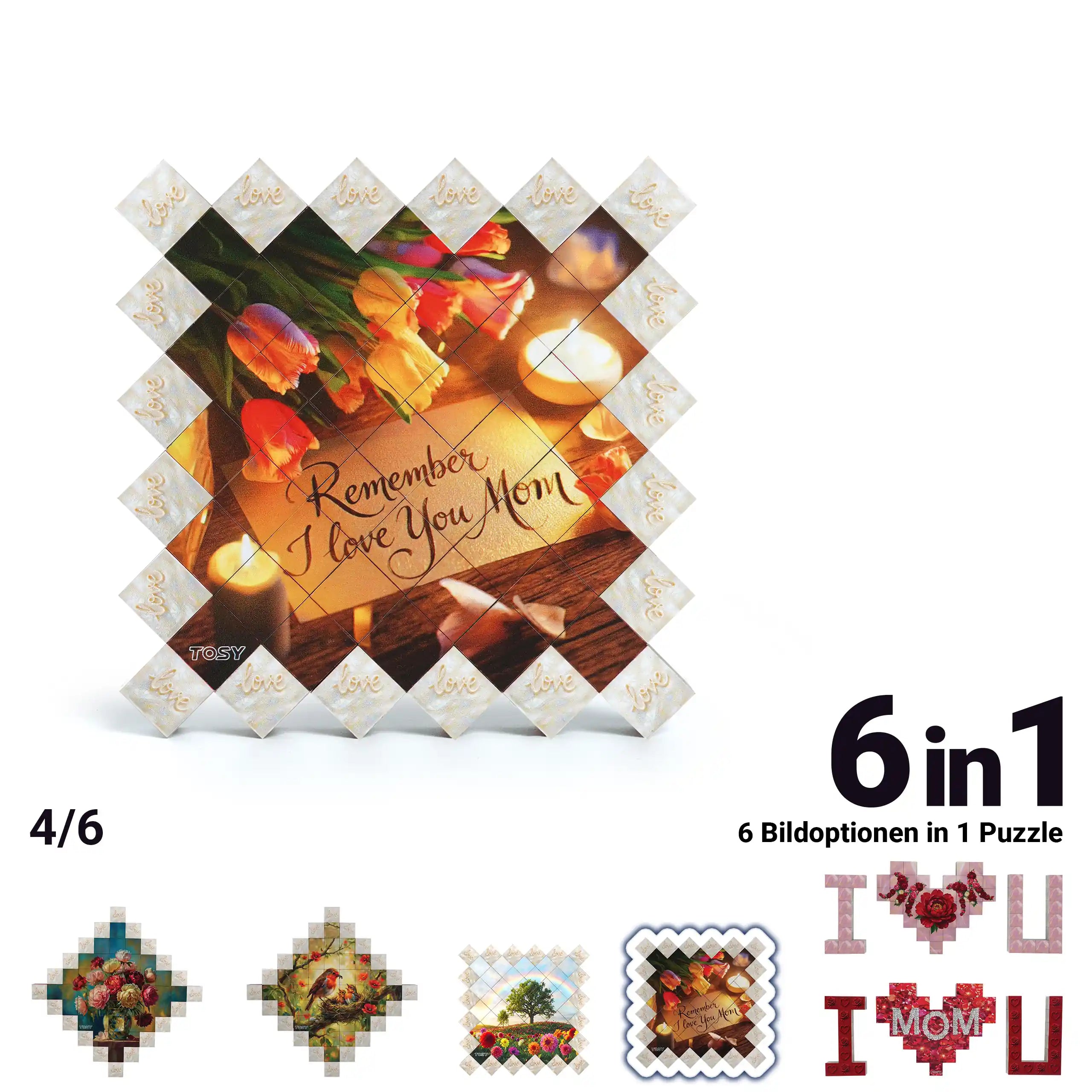 TOSY Picture Cube I Love You Mom