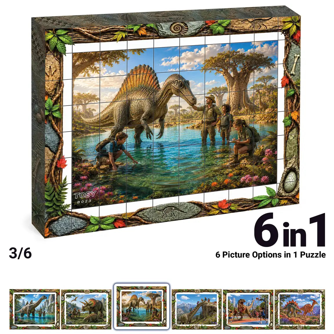 TOSY Picture Cube Life with Dinos