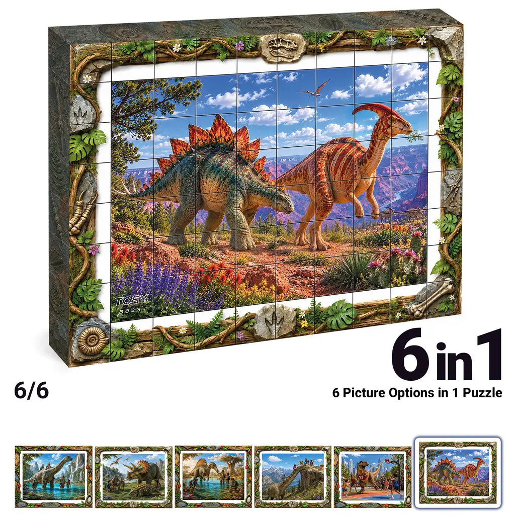 TOSY Picture Cube Life with Dinos