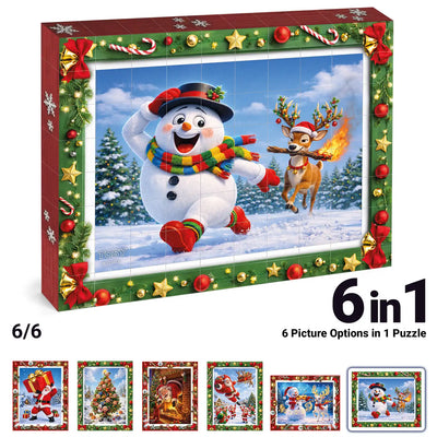 TOSY Picture Cube Playful Santa