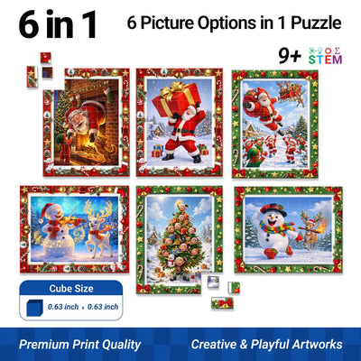 TOSY Picture Cube Playful Santa