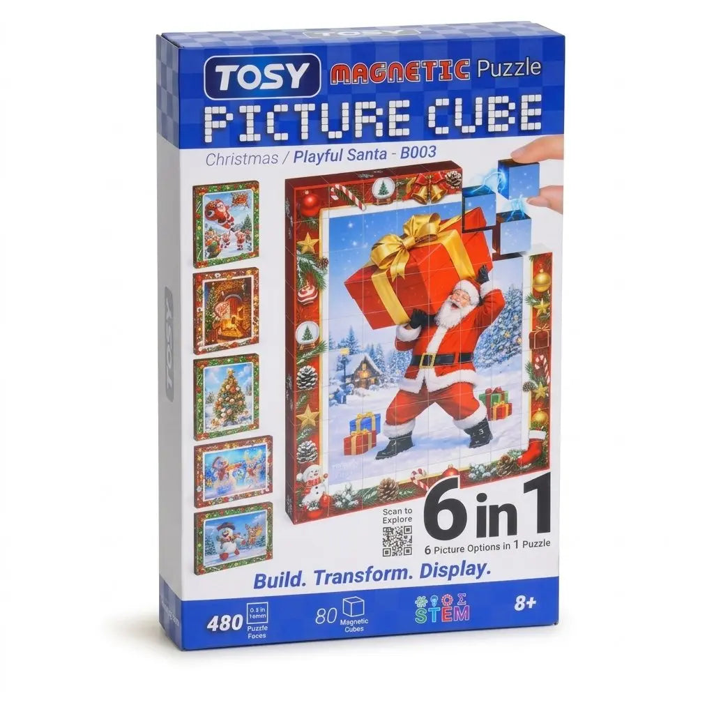 TOSY Picture Cube Playful Santa