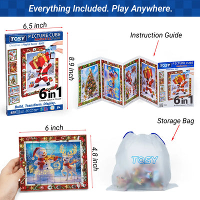 TOSY Picture Cube Playful Santa