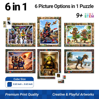 TOSY Picture Cube Wacky Dinos
